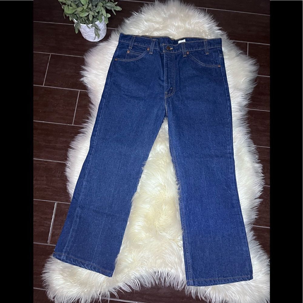 Levi’s 517 vintage Made in USA  Orange Tab blue jeans sz 36X30